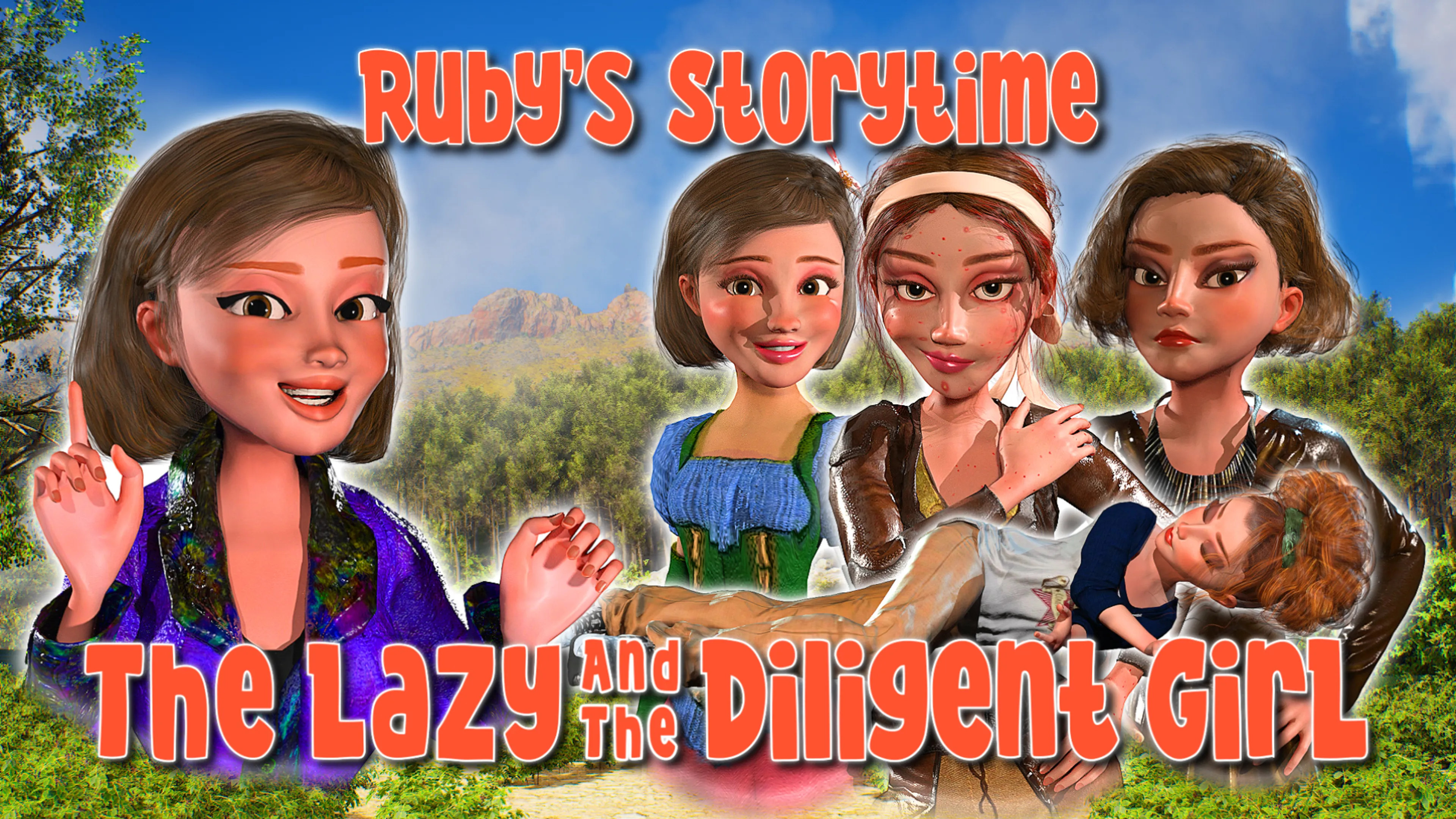 The Lazy And The Diligent Girl, Ruby's Storytime poster